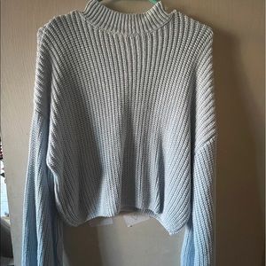 Baby Blue long sleeve knitted sweater